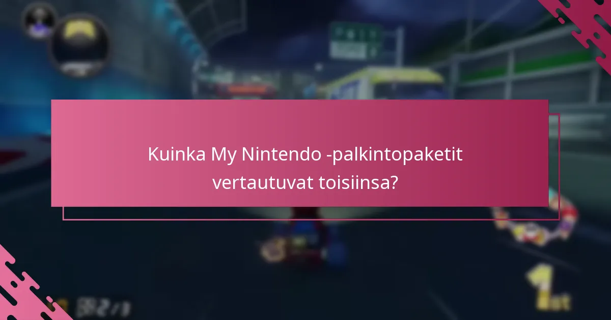 Mitkä rajoitukset koskevat My Nintendo -palkintojen lunastamista?