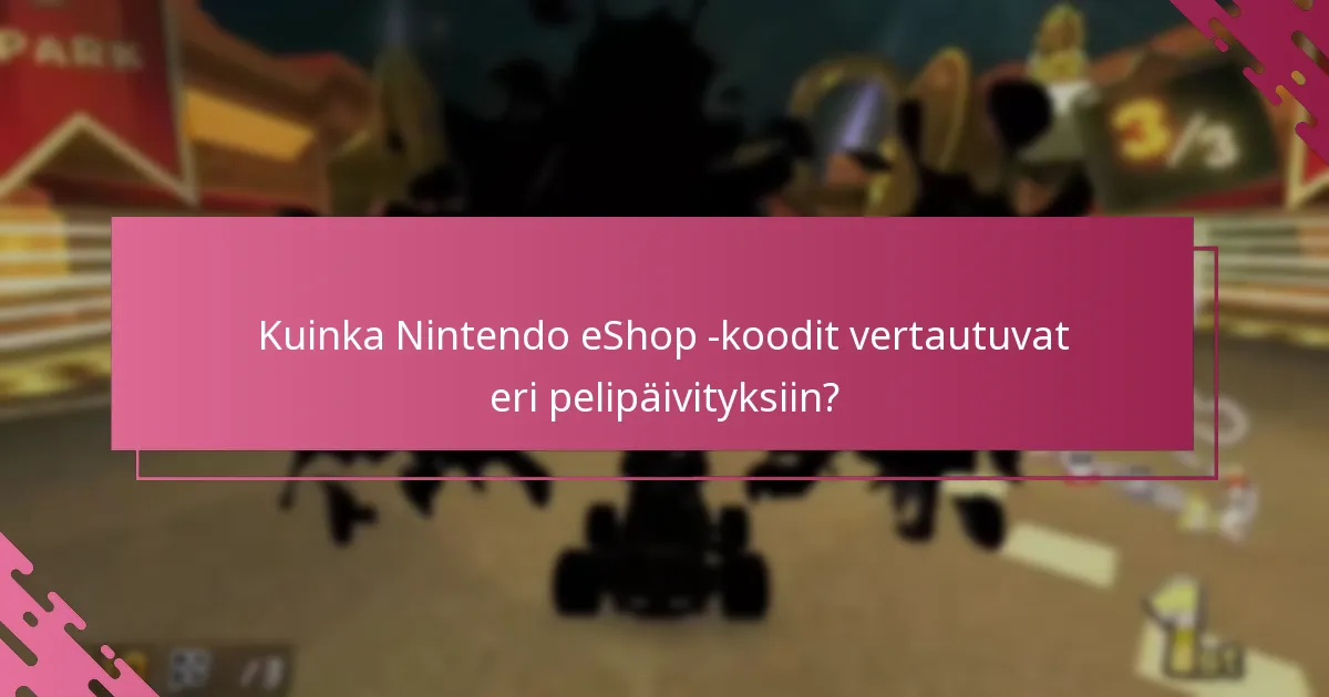 Mitkä ovat kelpoisuusvaatimukset Nintendo eShop -koodin lunastamiselle?