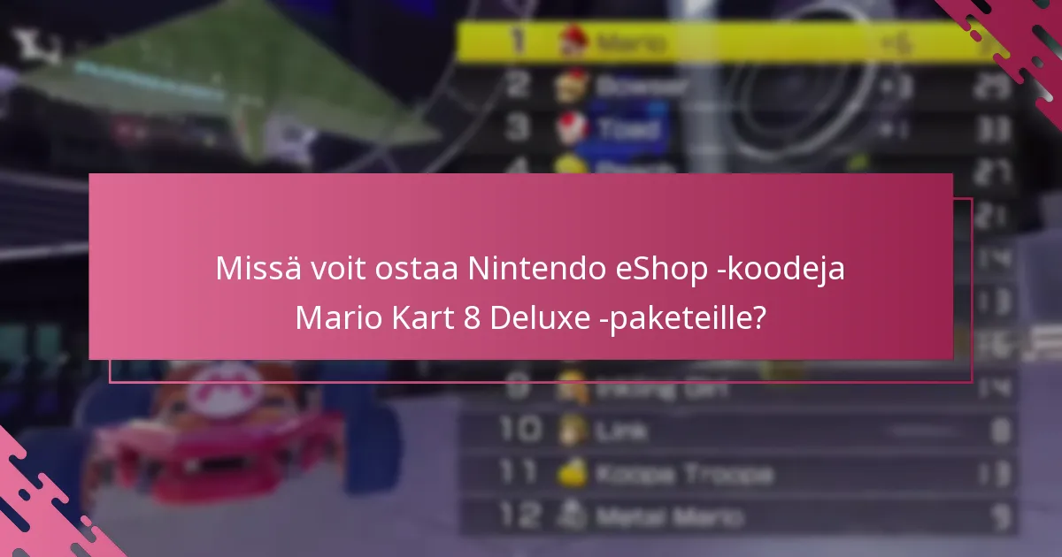 Mitkä ovat Nintendo eShop -koodien rajoitukset paketeille?